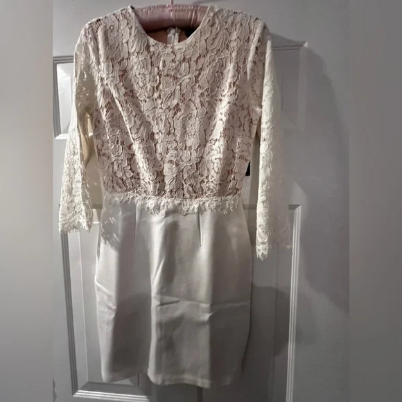 NWT Lulu’s White Wedding Engagement Dress size XS - Picture 12 of 12